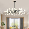 led pendel lysekrone sort guld 18/30/36/45/54 hoveder sputnik design metal sputnik malede finish moderne nordisk stil