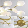 led pendel lysekrone sort guld 18/30/36/45/54 hoveder sputnik design metal sputnik malede finish moderne nordisk stil