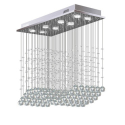 8-lys 80cm krystalpære inkluderet designere lysekrone metal krystal galvaniseret chic & moderne GU10