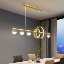 led pendel 95cm lanterne desgin lysekrone metal malet finish moderne