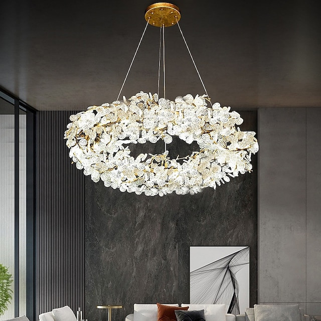 60cm Pendant Lantern Desgin Lysestager Aluminium Glas Galvaniseret Moderne