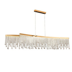 led pendel 120cm lanterne desgin lysekrone rustfrit stål galvaniseret moderne