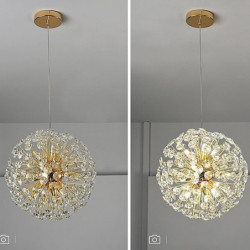 35cm Cirkel / Rund Design Pendant Lantern Desgin Vedhæng Lys Metal Kunstnerisk Stil Klassisk Stilfuldt Kunstnerisk Moderne