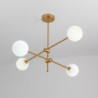 80cm sputnik design globus design geometriske former lysekrone metal geometrisk mini galvaniseret kunstnerisk led