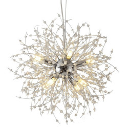 8-Lys 40cm Ministil Lysestager Metal Sputnik Galvaniseret LED / Chic & Moderne / Globe