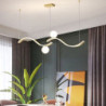 100cm enkelt design lysekrone aluminiumslegering moderne stil stilfuld malet finish førte moderne