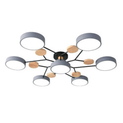 4/6/7 hoved Macarone LED loftlampe grøn grå hvid nordisk stil justerbar lys loftlampe enkel log soveværelse lampe AC220V