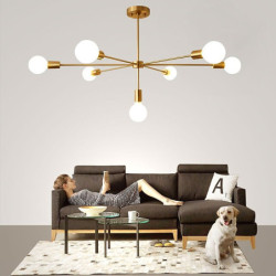 7-Lys 105cm Nyt Design Lysestager Metal Sputnik Galvaniseret Moderne / Kunstnerisk /