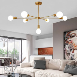 7-Lys 105cm Nyt Design Lysestager Metal Sputnik Galvaniseret Moderne / Kunstnerisk /