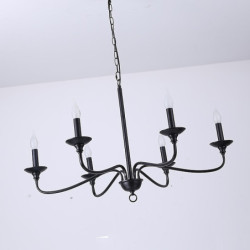 led pendel lysekrone metal vintage stil 88cm lys stil klassisk grundlæggende malet finish traditionel klassisk land