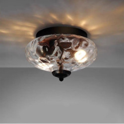 ledet loftlampe 23 cm globus design flush mount lys metal kunstnerisk stil nyhed stilfuld malet finish kunstnerisk ø