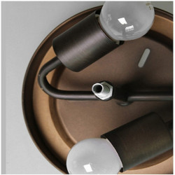 ledet loftlampe 23 cm globus design flush mount lys metal kunstnerisk stil nyhed stilfuld malet finish kunstnerisk ø