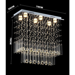 Moderne 6-Lysets Lysestage i Krom - Unikt Geometrisk Design med Flerlags Metal til Kunstnerisk Indretning