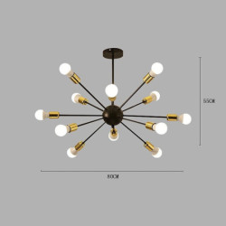 80cm Nyt Design Lysestager Metal Sputnik Malede finish Moderne / Kunstnerisk