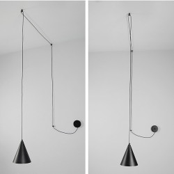 2-Light 20cm Enkelt design Ø Design Vedhæng Lys Metal Malede finish Moderne Nordisk stil