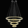 moderne førte ring krystal lysekroner diy form indendørs vedhæng lys lampe hængende lysekrone lys belysning cristal suspensions 