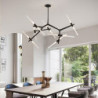 170cm sputnik design pendel lys metal kunstnerisk stil sputnik mini malet finish nordisk stil