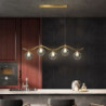 81 cm nordisk stil lysekrone led pendel kobbermalet finish moderne stue spisestue restaurant