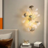 led væglampe indendørs blomsterdesign hvid metal væglampe moderne minimalistisk stil aluminium stue soveværelse korridor væglampe