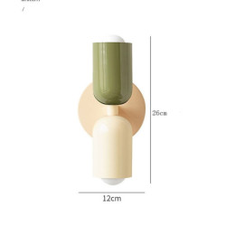 led væglampe kobber minimalisme op og ned varmt hvidt lys 5w 3000k væglampe moderne moderne stil stue soveværelse spisestue meta