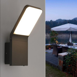 led væglampe udendørs vandtæt ip54 akryl væglampe 1-lys e27 semi-flush mount svanehals udendørs indendørs væglampe belysning have balkon væglampe