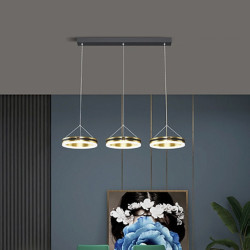 LED pendellampe tre hoved spisestue lampe LED lys luksus mode langbord lysekrone enkel moderne bar klub lampe spisestue køkken 72cm