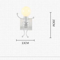 retro industriel vind tieyi indendørs væglampe væglampe væglampe led designer personlighed kreativ korridor mand robot