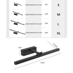 led spejl lampe nordisk tåge bevis badeværelse førte spejl front make up lampe hotel badeværelse korridor maleri front led lampe