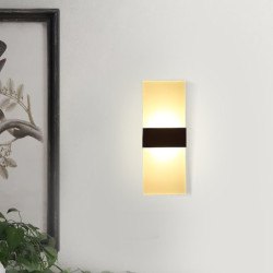 1-lys 27cm led væglampe geometrisk design indendørs belysning moderne enkel stil hjem soveværelse sengelampe stue køkken altan g