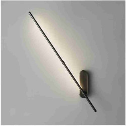 led væglampe roterbar lang stribe 60cm liner design moderne indendørs metal væglampe væglampe neutral hvid 10w 3000k soveværelse