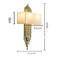 ledet væglampe kreativ nordisk stil stue kontor jernvæglampe 40 * 2w