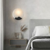 led væglampe marmor neutral hvid væglampe moderne moderne stil stue soveværelse spisestue metal væglampe