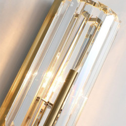 led væglampe krystal væglampe luksus guld væglampe elegant vægmontering lampe dekoration belysning til soveværelse stue gang res