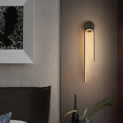 led væglampe indendørs kobber, moderne led væglampe belysning 21,4″ lineær slankt rørformet guld vægmonteret lampe til trappe, s