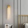 led væglampe indendørs kobber, moderne led væglampe belysning 21,4″ lineær slankt rørformet guld vægmonteret lampe til trappe, s