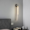 led væglampe indendørs kobber, moderne led væglampe belysning 21,4″ lineær slankt rørformet guld vægmonteret lampe til trappe, s