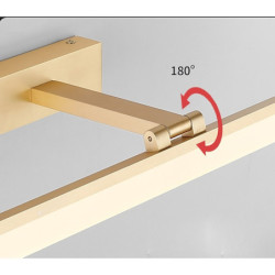 led spejl lys forfængelighed lys mat moderne 50cm 60cm 70cm badeværelse belysning badeværelse aluminium væglampe ip20 0W