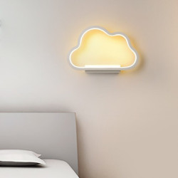 moderne indendørs væglampe led cloud design stue soveværelse metal væglampe