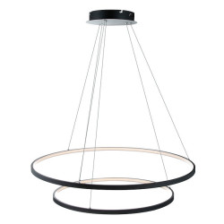 2-lys 80cm dæmpbar / led pendel metal akryl cirkel malet finish moderne moderne /