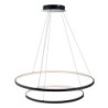 2-lys 80cm dæmpbar / led pendel metal akryl cirkel malet finish moderne moderne /