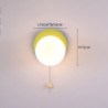 led væglampe rundt design læselampe glas sengebord væglampe 5w varm hvid til entre soveværelse trapper hoteller