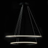 2-lys 80cm dæmpbar / led pendel metal akryl cirkel malet finish moderne moderne /