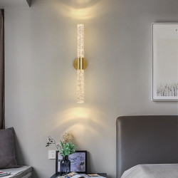 led væglampe lampe indendørs minimalistiske bobler lineær strip vægmontering lys lang boligindretning belysningsarmatur, indendørs wall wash lamper til stue soveværelse