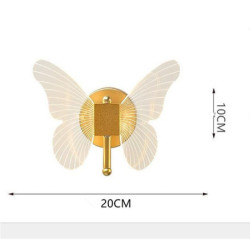 led væglampe sommerfugl design sød moderne væglampe soveværelse børneværelse gave til familie venner jern væglampe 5w