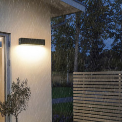 udendørs indendørs led væglampe soveværelse aluminium væglampe én font væglampe ip65 12/18/24 w