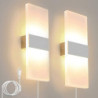 Mat Øjenbeskyttelse LED Moderne LED Væglys Soveværelse Kontor Aluminium Væglys IP20 EU  Stik US Stik (uden stik) 12w / Integrere