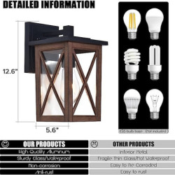 Udendørs Jul bryllup dekoration Årgang Land væglampe Udendørs væglampe Udendørs butikker / cafeer Aluminium Væglys IP44