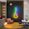 60cm væglampe led loftslampe guitar design flush mount lys metal kunstnerisk stil stilfuld malet finish moderne bar soveværelse