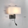 moderne nordisk stil indendørs væglampe soveværelse spisestue metal led væglampe 5w