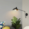 led væglampe moderne nordisk stil væglampe væg sconces svingarm lys stue kontor jern væg lampe